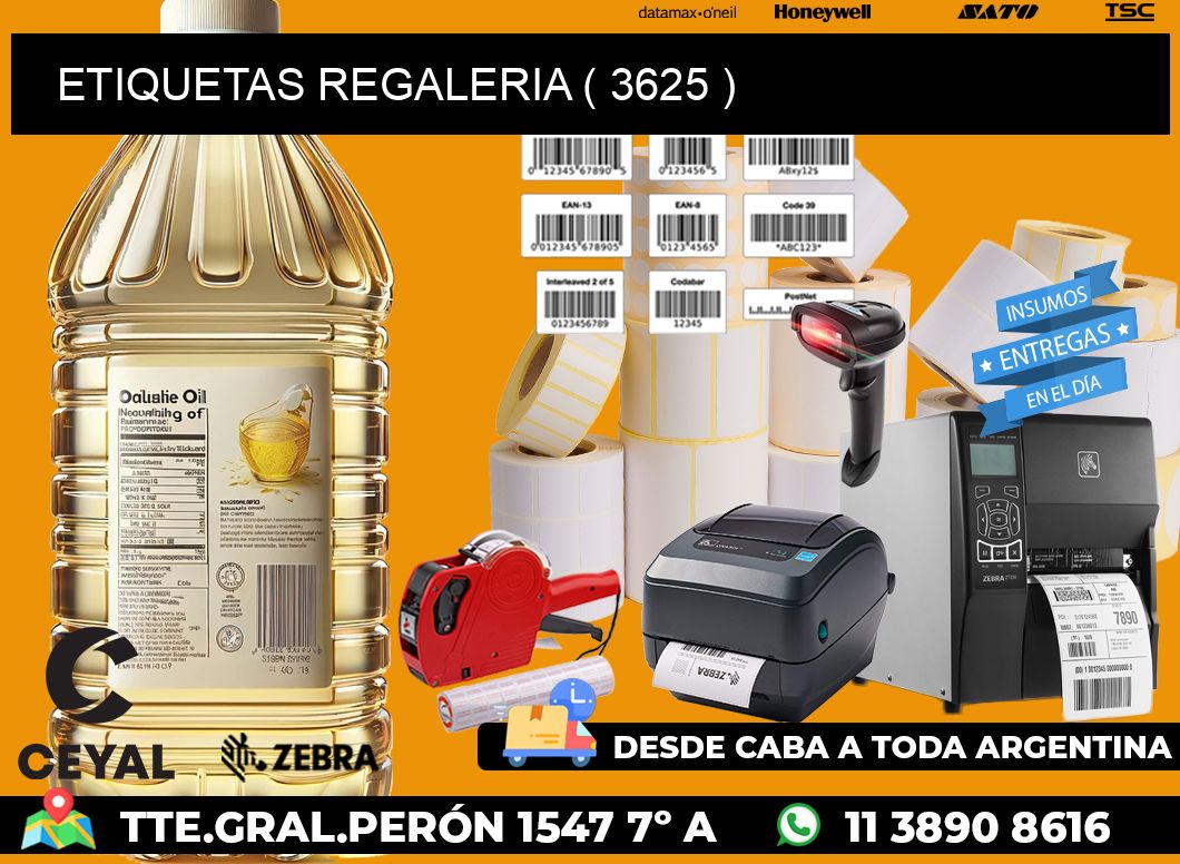 ETIQUETAS REGALERIA ( 3625 )