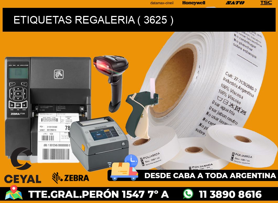 ETIQUETAS REGALERIA ( 3625 )