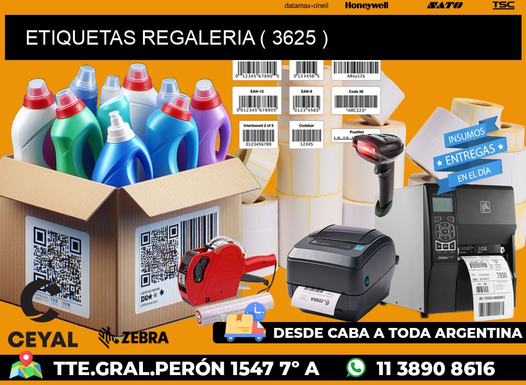 ETIQUETAS REGALERIA ( 3625 )