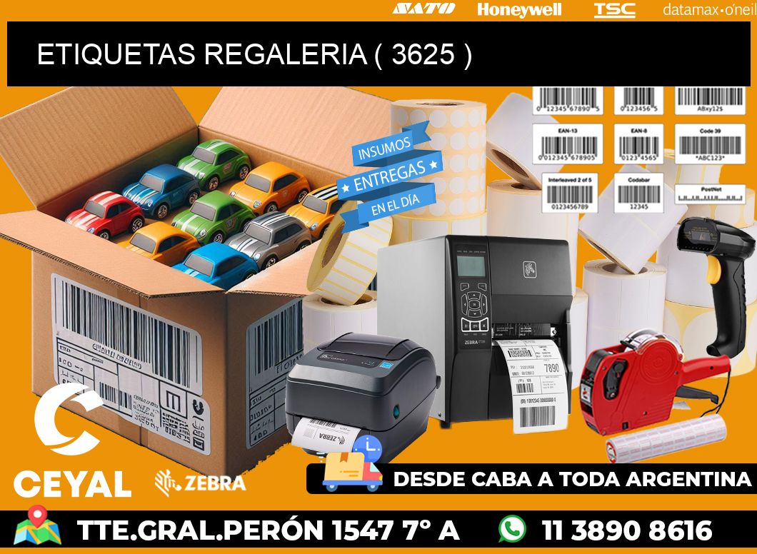 ETIQUETAS REGALERIA ( 3625 )