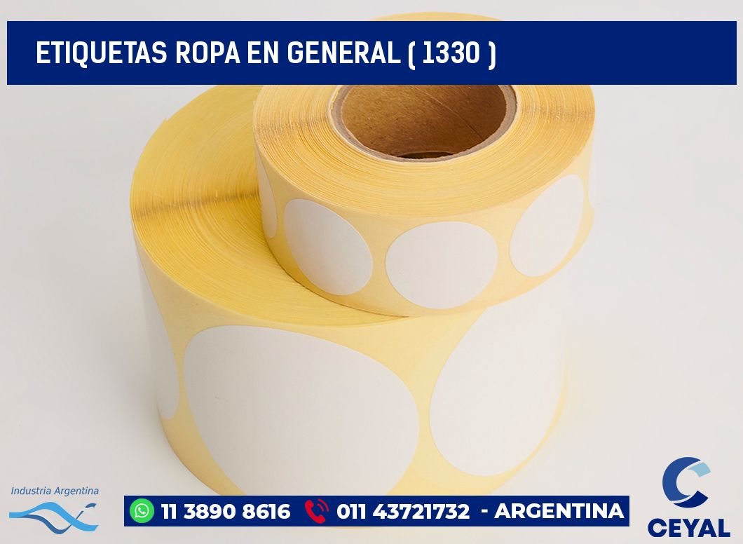 ETIQUETAS ROPA EN GENERAL ( 1330 )