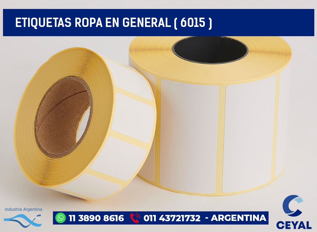 ETIQUETAS ROPA EN GENERAL ( 6015 )