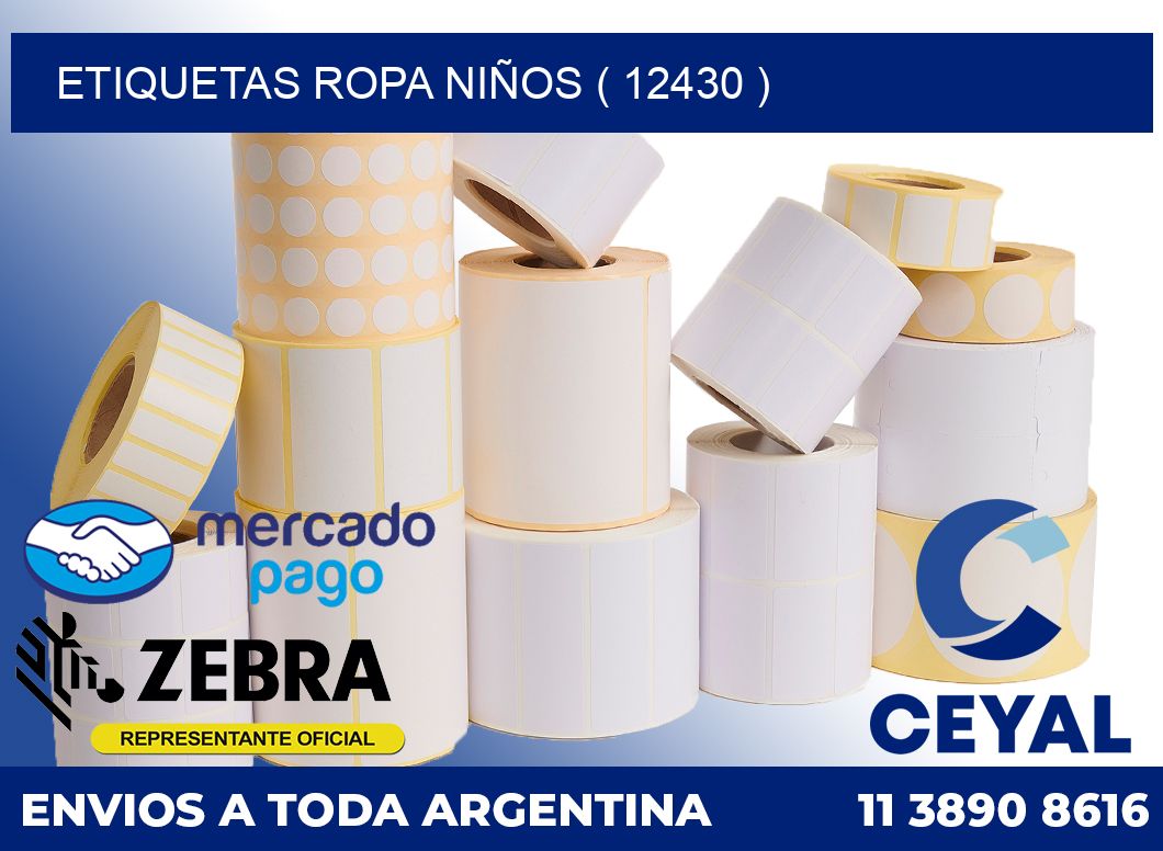 ETIQUETAS ROPA NIÑOS ( 12430 )