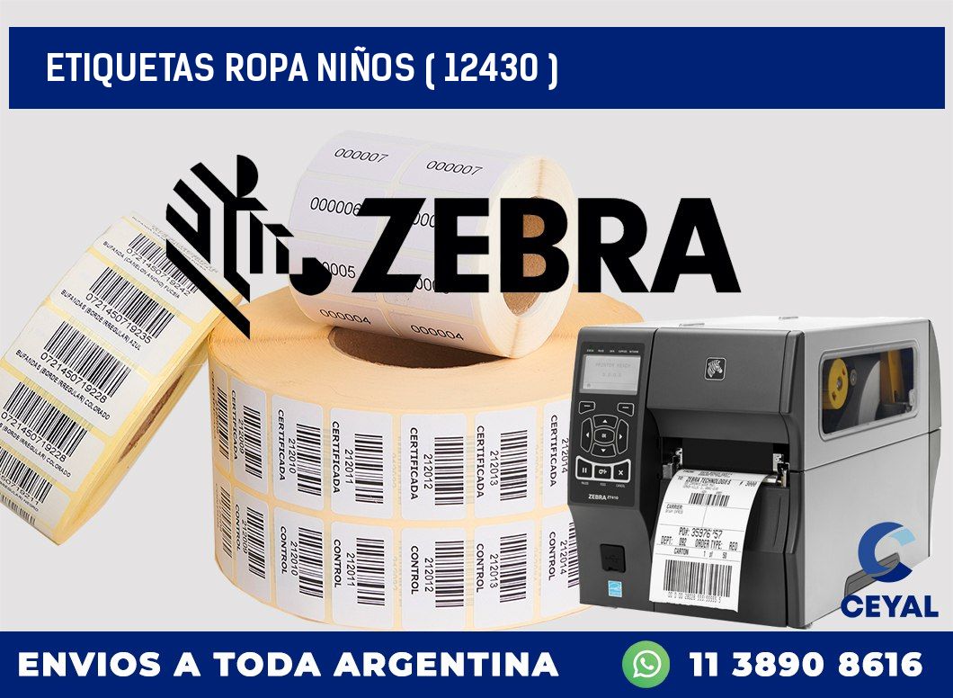 ETIQUETAS ROPA NIÑOS ( 12430 )