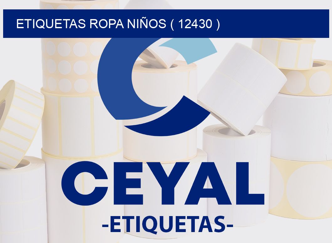 ETIQUETAS ROPA NIÑOS ( 12430 )