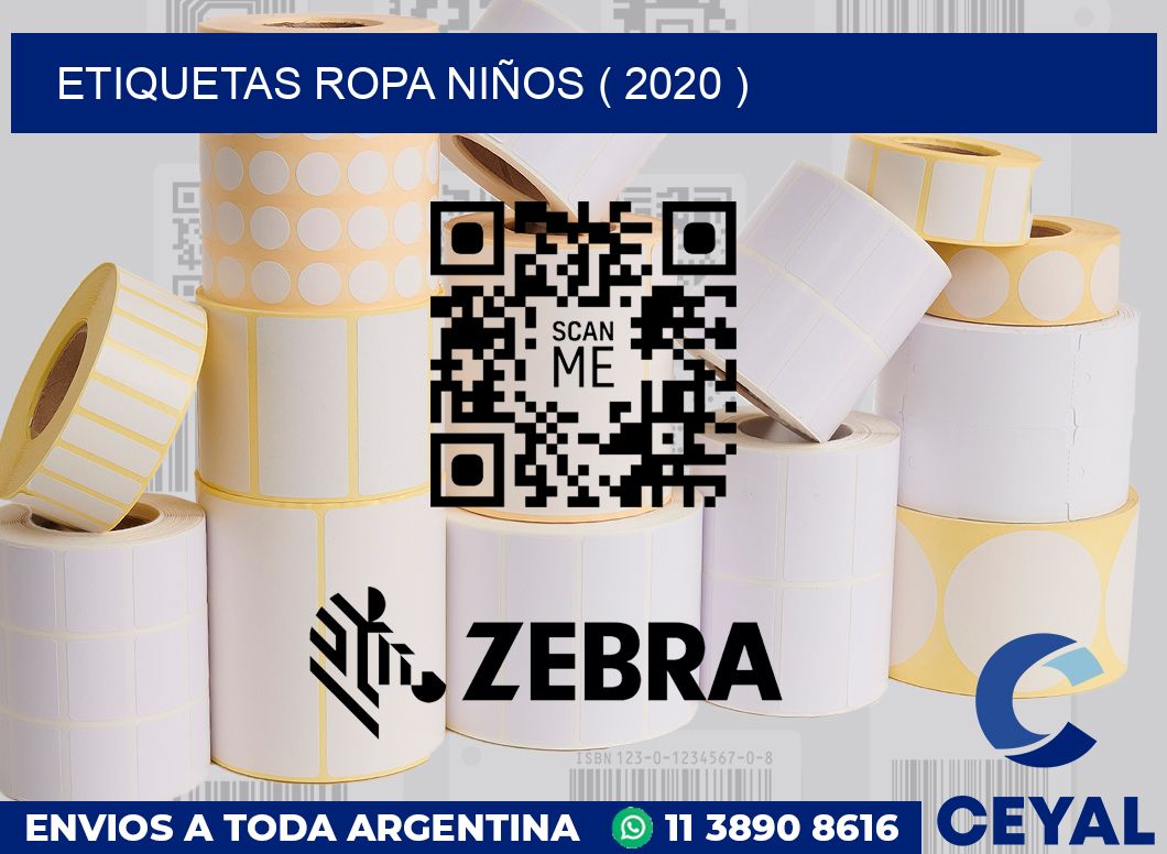 ETIQUETAS ROPA NIÑOS ( 2020 )