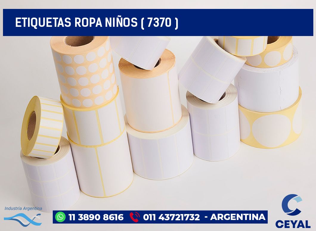 ETIQUETAS ROPA NIÑOS ( 7370 )