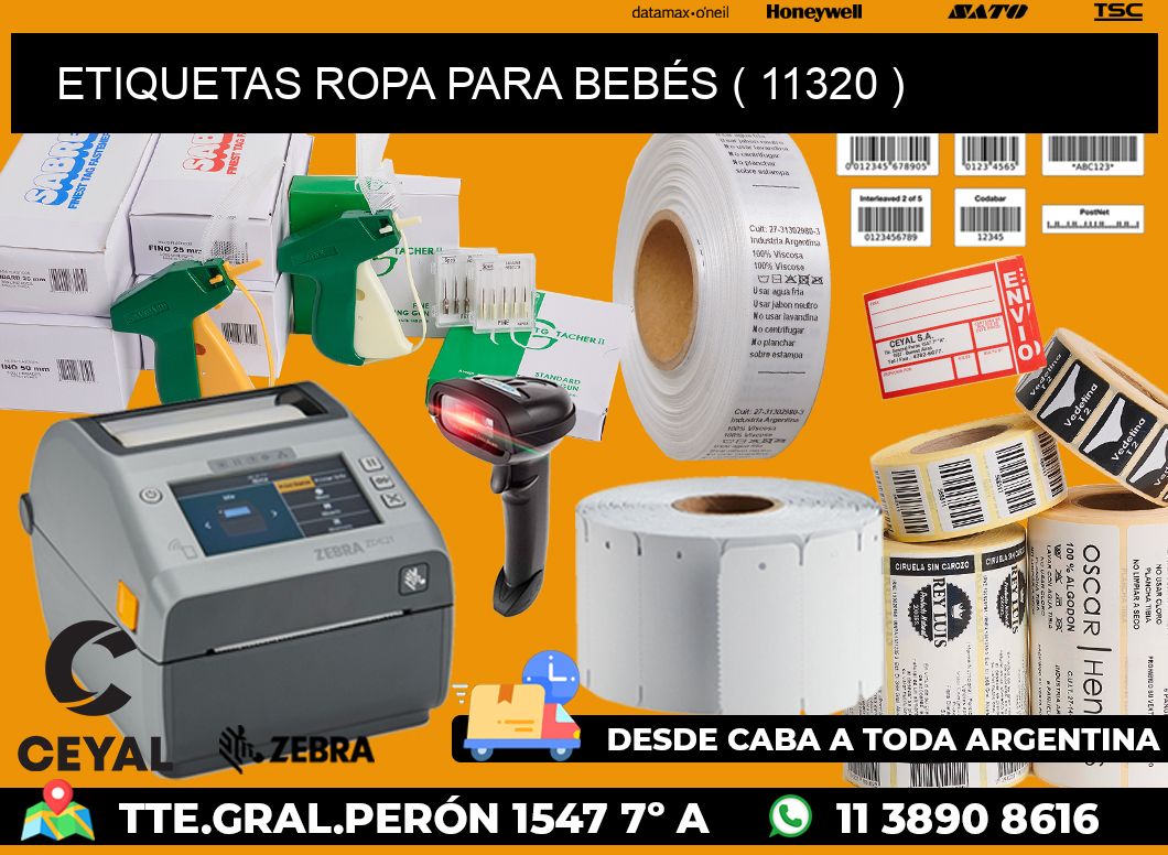 ETIQUETAS ROPA PARA BEBÉS ( 11320 )
