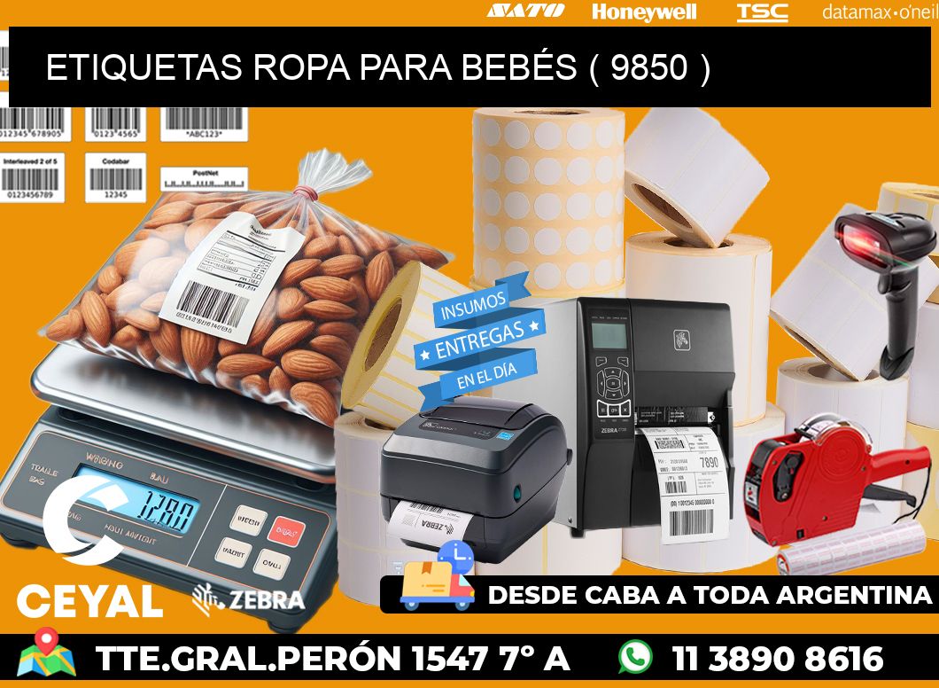 ETIQUETAS ROPA PARA BEBÉS ( 9850 )
