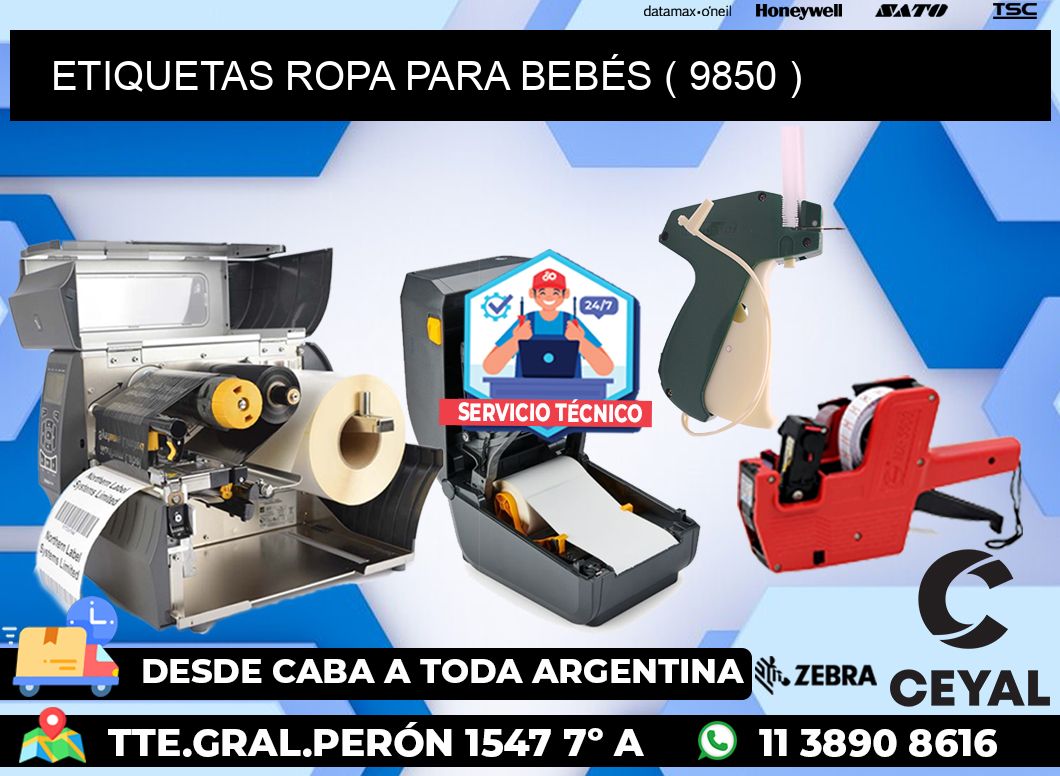 ETIQUETAS ROPA PARA BEBÉS ( 9850 )