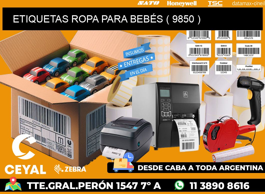 ETIQUETAS ROPA PARA BEBÉS ( 9850 )