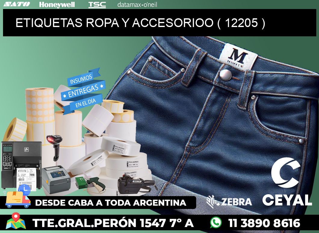 ETIQUETAS ROPA Y ACCESORIOO ( 12205 )