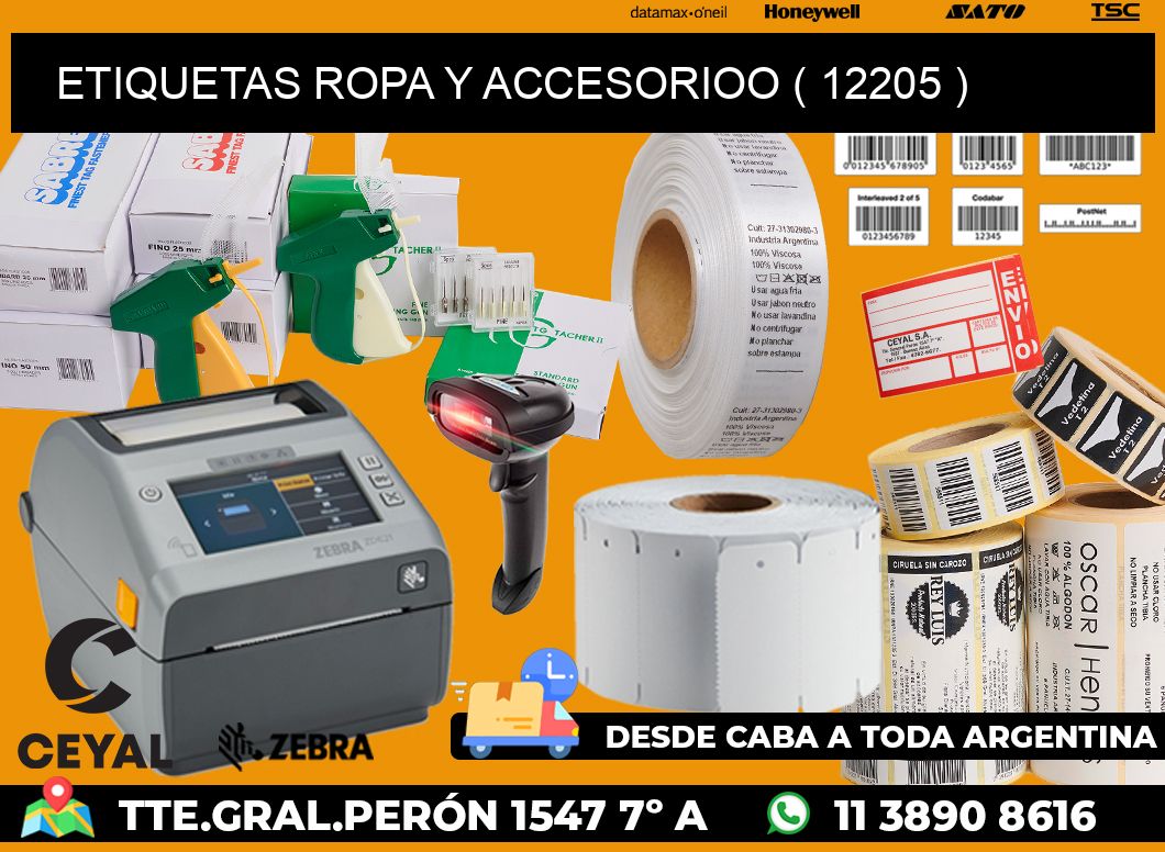 ETIQUETAS ROPA Y ACCESORIOO ( 12205 )