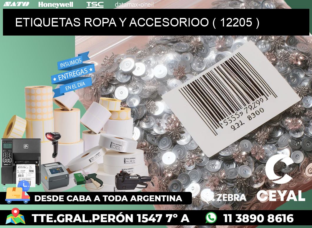 ETIQUETAS ROPA Y ACCESORIOO ( 12205 )