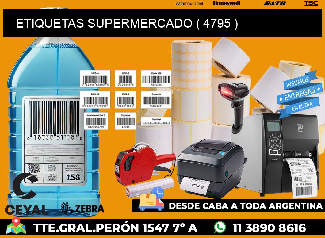 ETIQUETAS SUPERMERCADO ( 4795 )