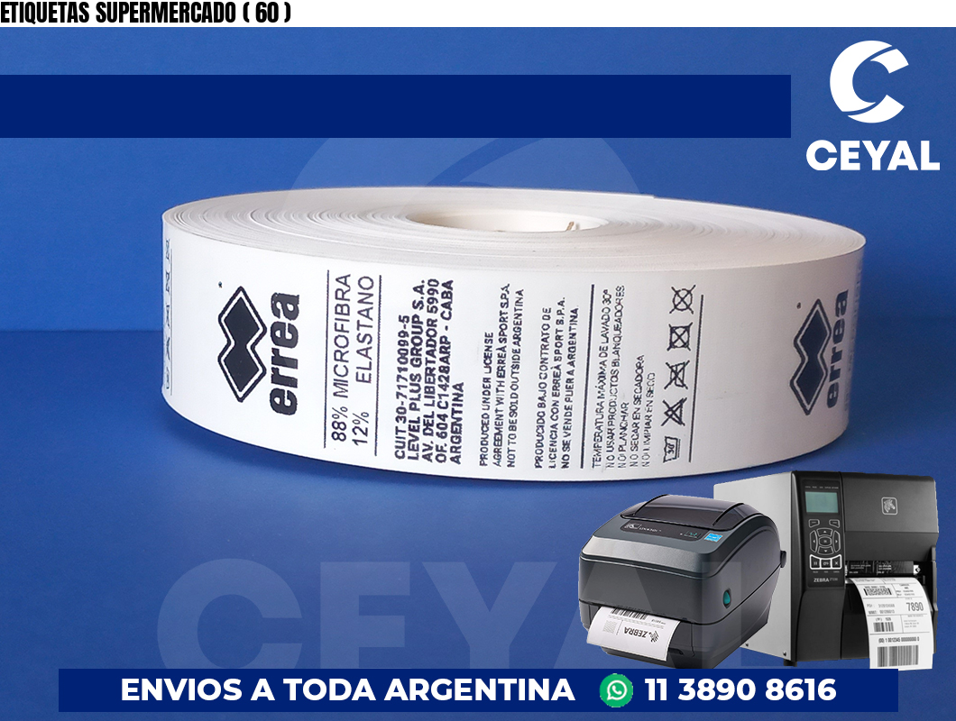 ETIQUETAS SUPERMERCADO ( 60 )
