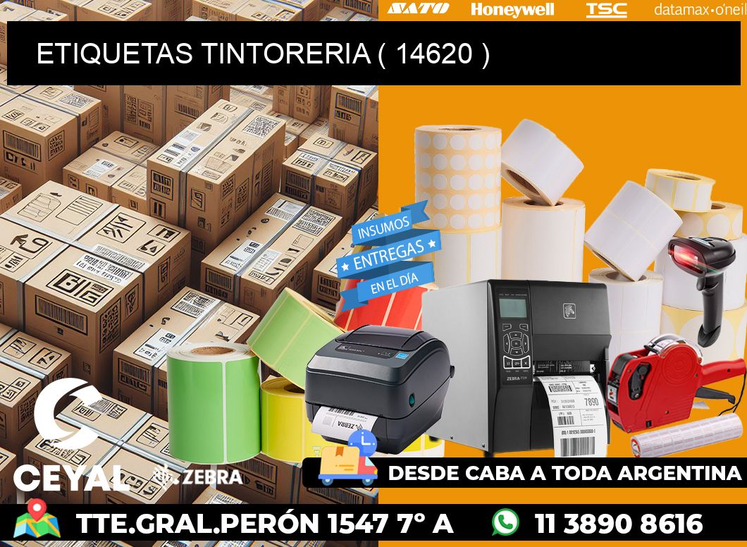 ETIQUETAS TINTORERIA ( 14620 )