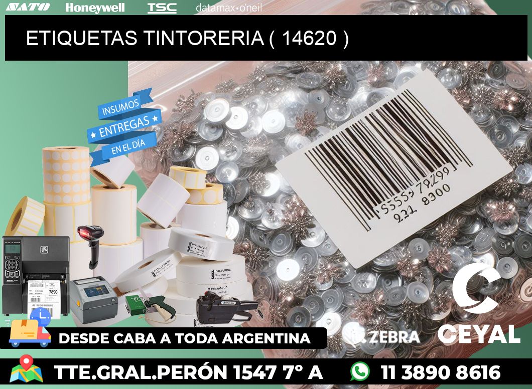ETIQUETAS TINTORERIA ( 14620 )