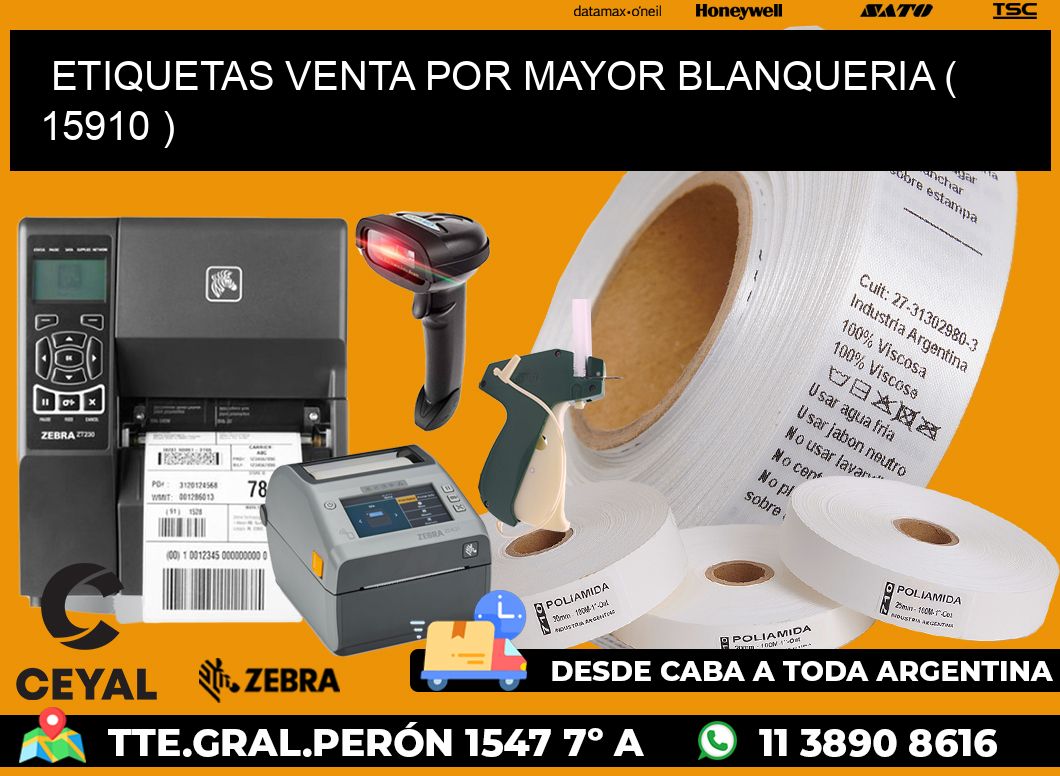 ETIQUETAS VENTA POR MAYOR BLANQUERIA ( 15910 )