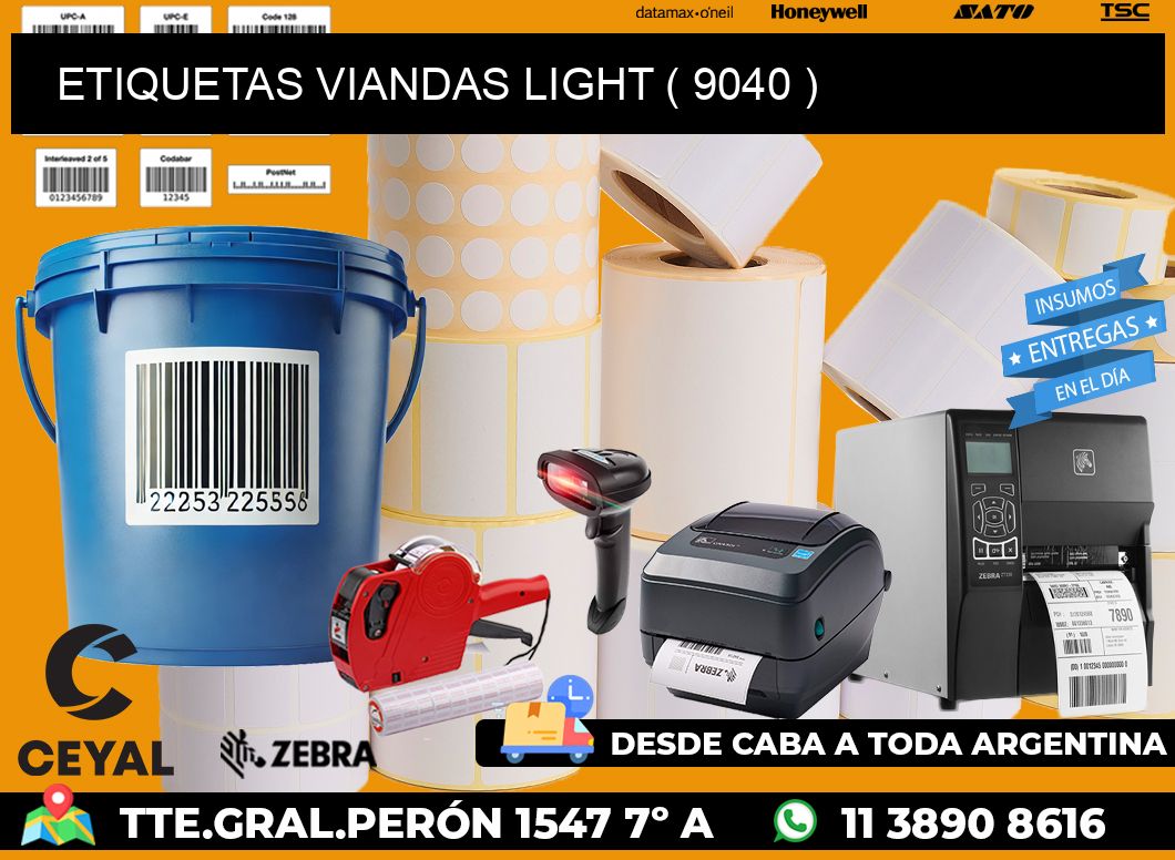 ETIQUETAS VIANDAS LIGHT ( 9040 )