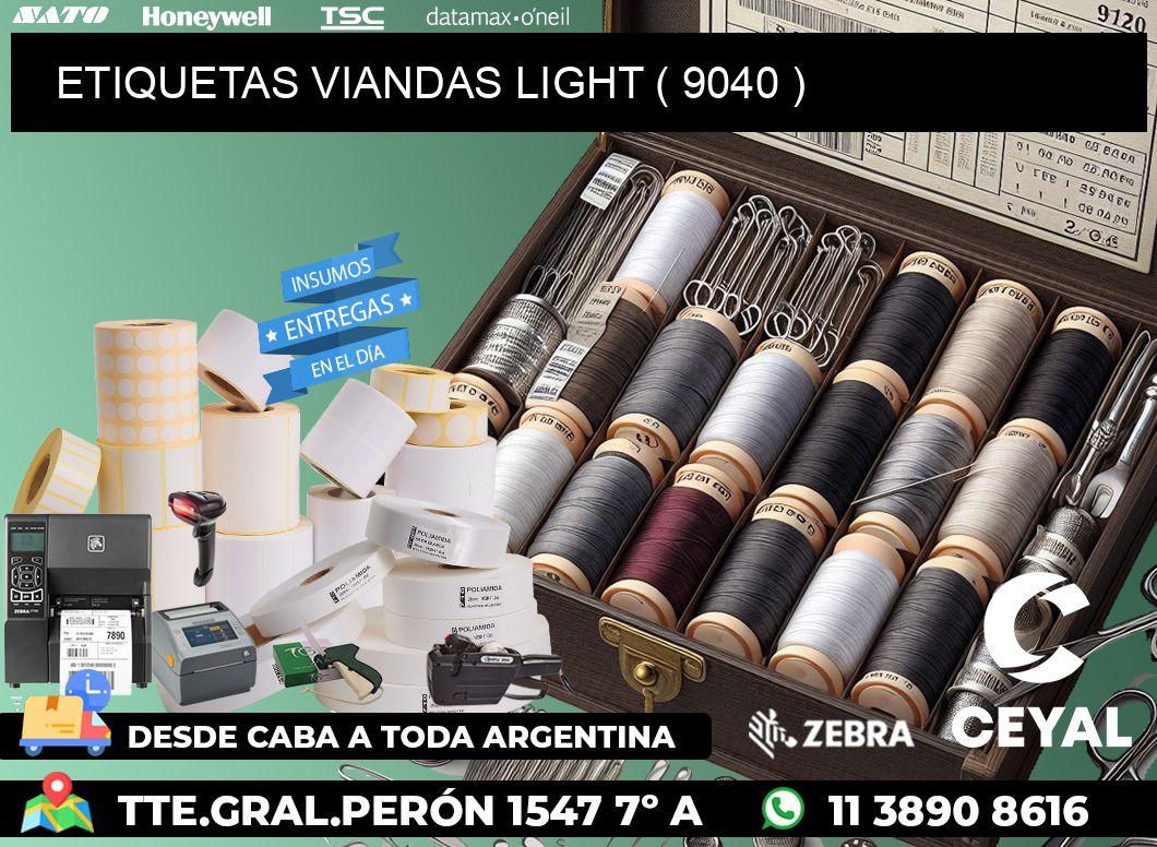 ETIQUETAS VIANDAS LIGHT ( 9040 )