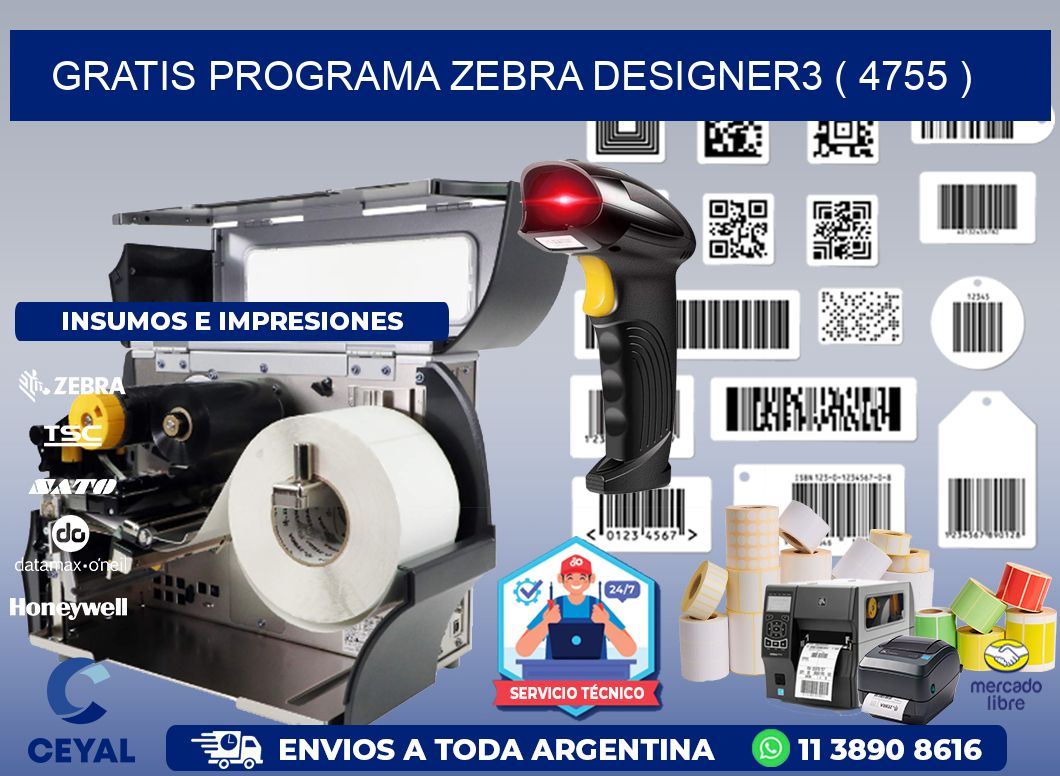 GRATIS PROGRAMA ZEBRA DESIGNER3 ( 4755 )