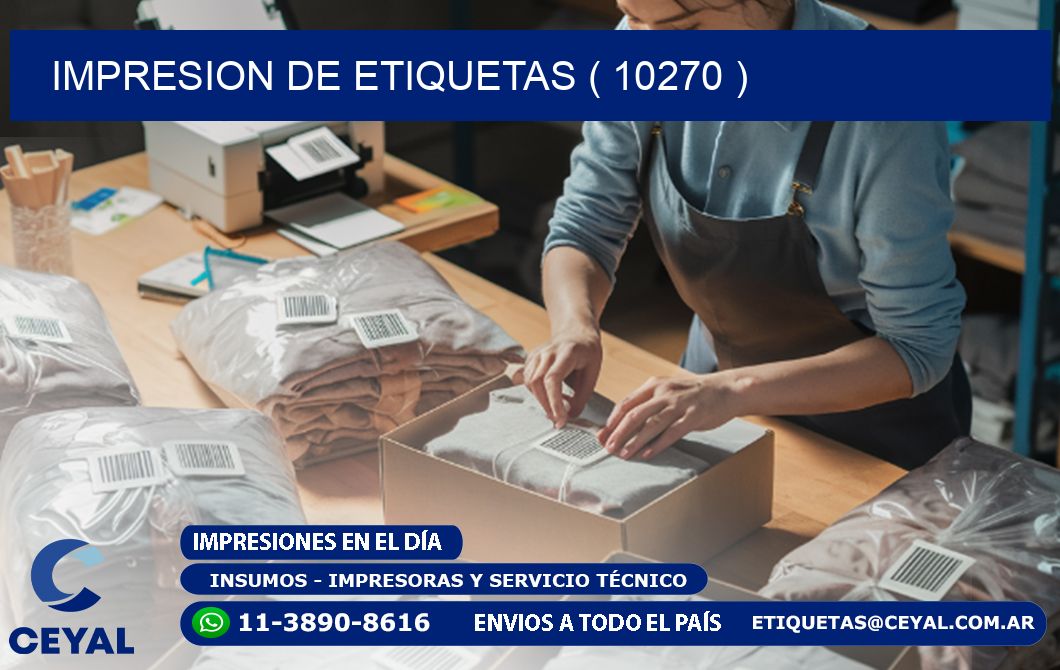 IMPRESION DE ETIQUETAS ( 10270 )