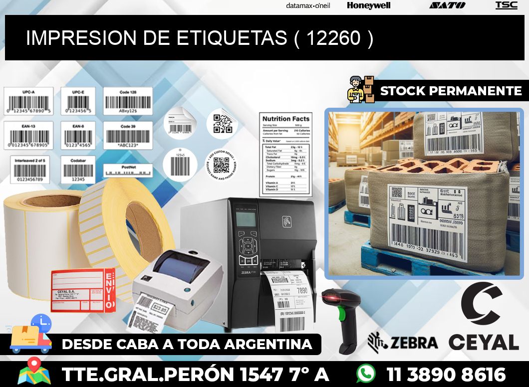 IMPRESION DE ETIQUETAS ( 12260 )