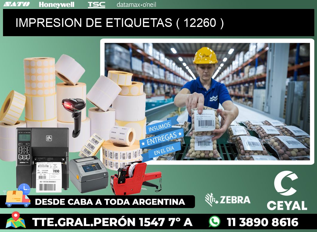 IMPRESION DE ETIQUETAS ( 12260 )