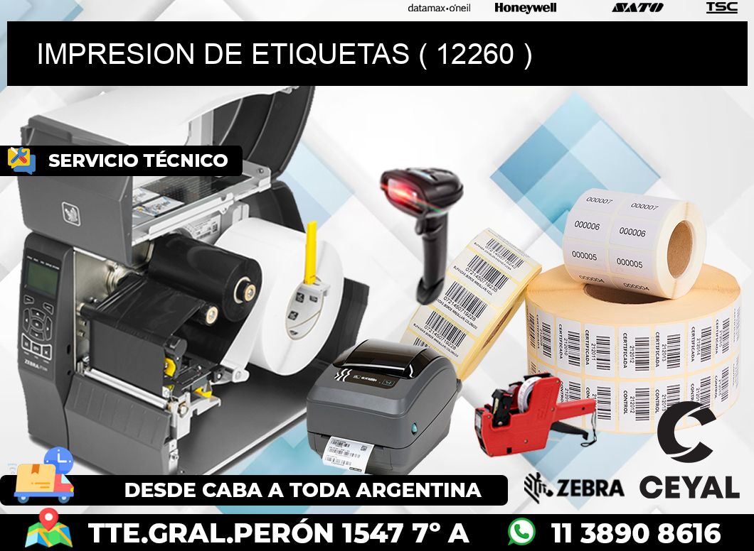 IMPRESION DE ETIQUETAS ( 12260 )