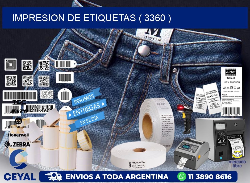 IMPRESION DE ETIQUETAS ( 3360 )