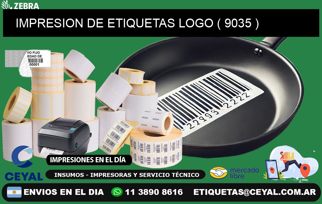 IMPRESION DE ETIQUETAS LOGO ( 9035 )