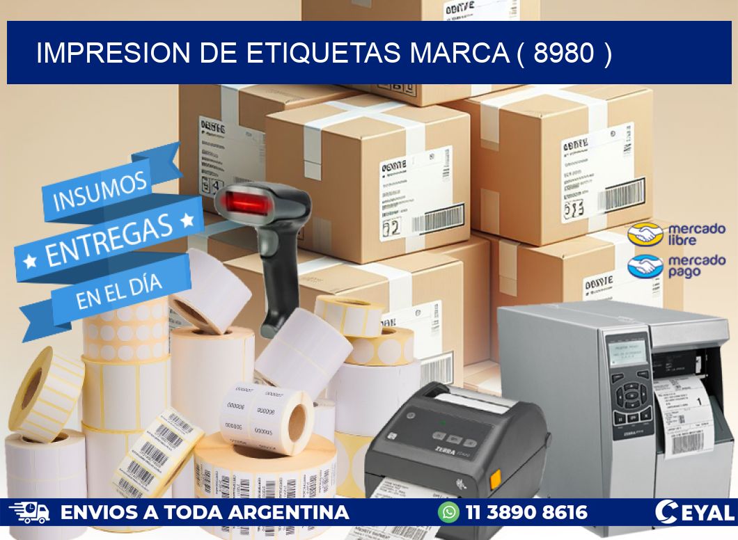 IMPRESION DE ETIQUETAS MARCA ( 8980 )