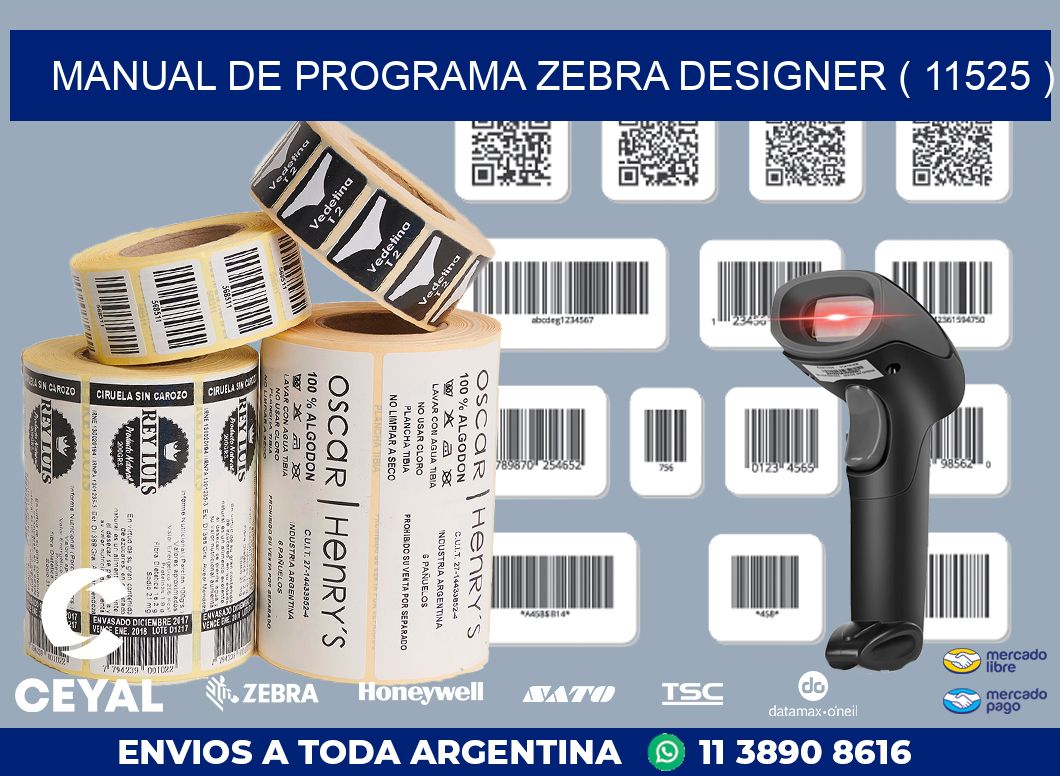 MANUAL DE PROGRAMA ZEBRA DESIGNER ( 11525 )