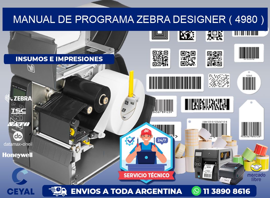 MANUAL DE PROGRAMA ZEBRA DESIGNER ( 4980 )