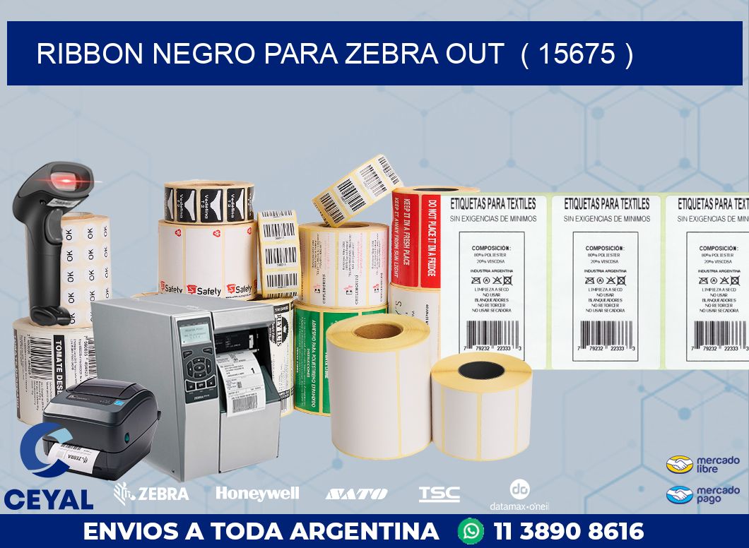 RIBBON NEGRO PARA ZEBRA OUT  ( 15675 )