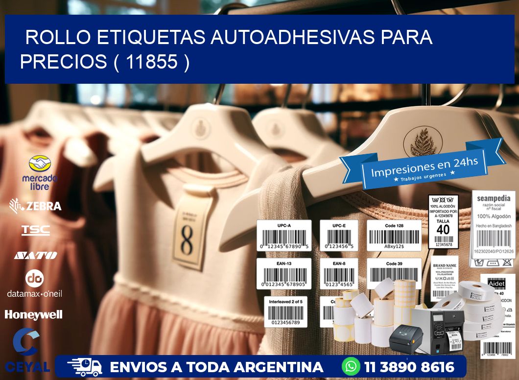 ROLLO ETIQUETAS AUTOADHESIVAS PARA PRECIOS ( 11855 )