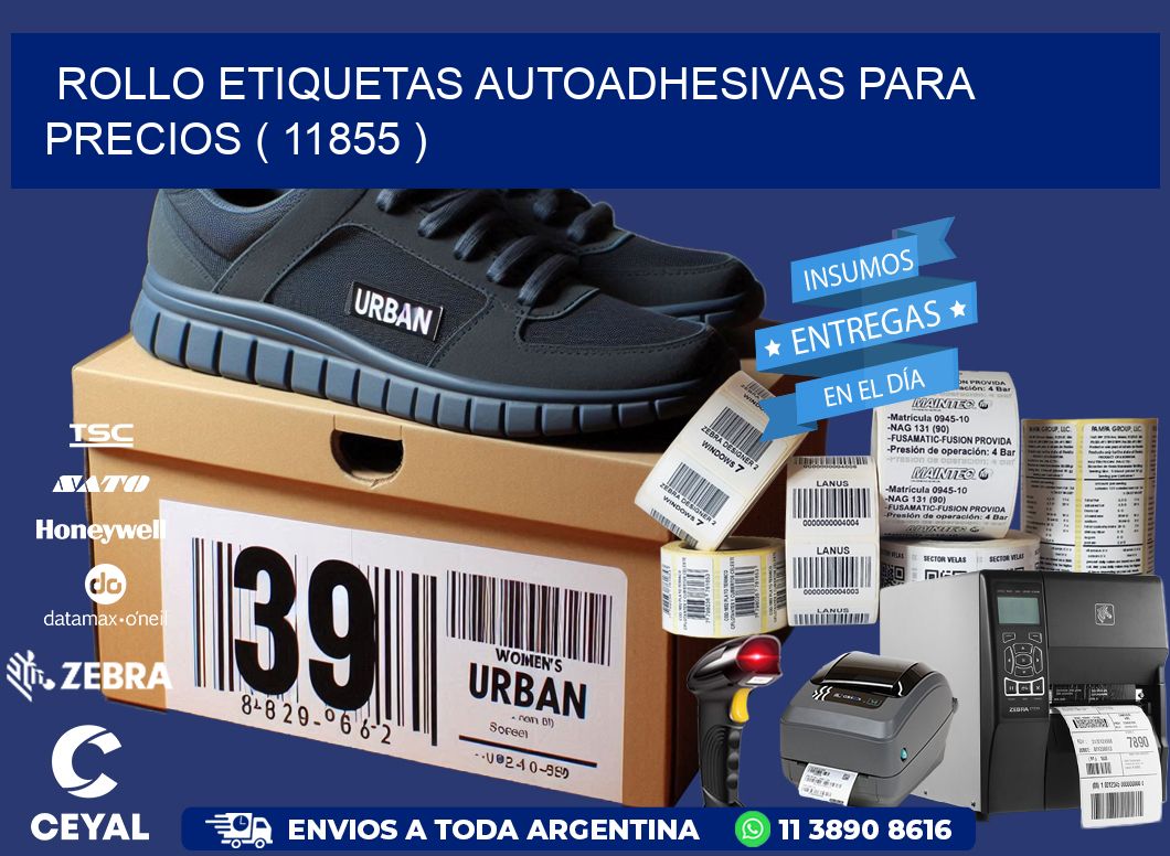 ROLLO ETIQUETAS AUTOADHESIVAS PARA PRECIOS ( 11855 )