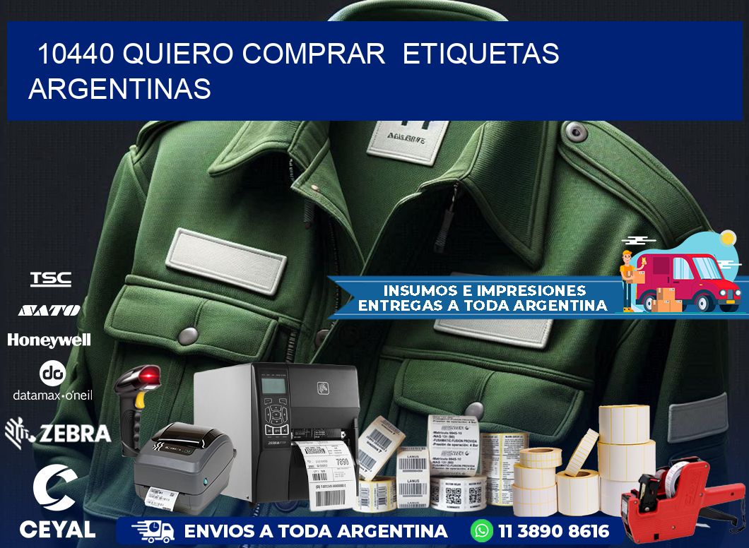 10440 QUIERO COMPRAR ETIQUETAS ARGENTINAS
