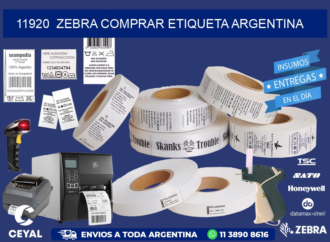 11920 ZEBRA COMPRAR ETIQUETA ARGENTINA