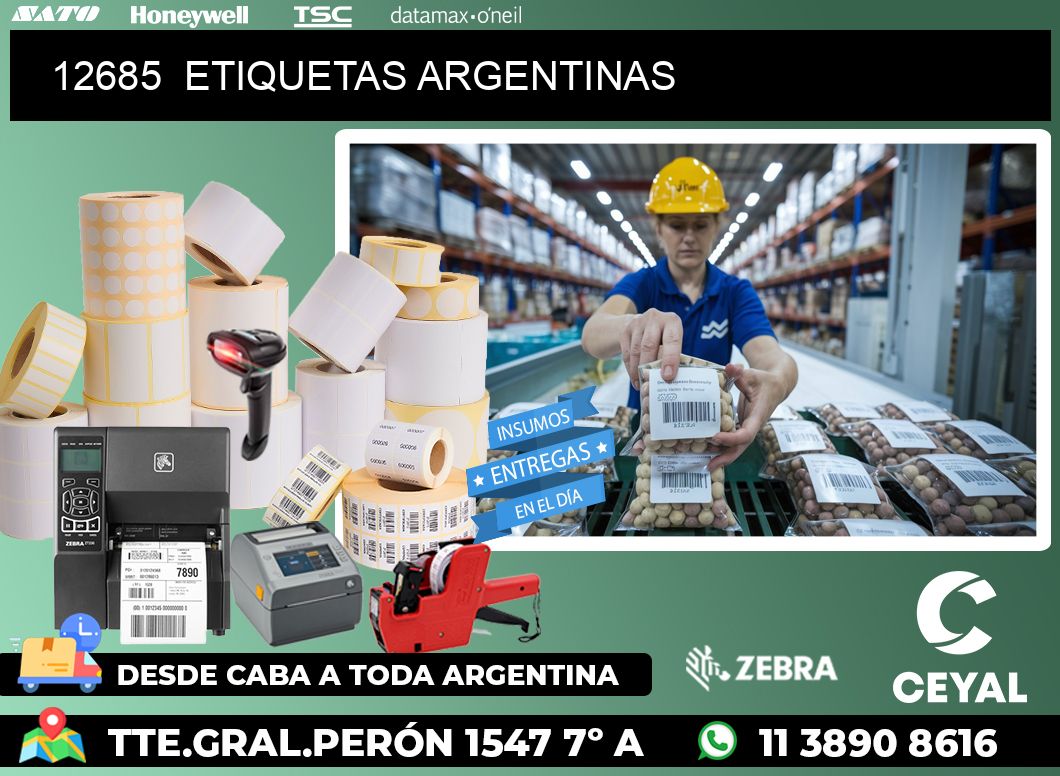 12685 ETIQUETAS ARGENTINAS