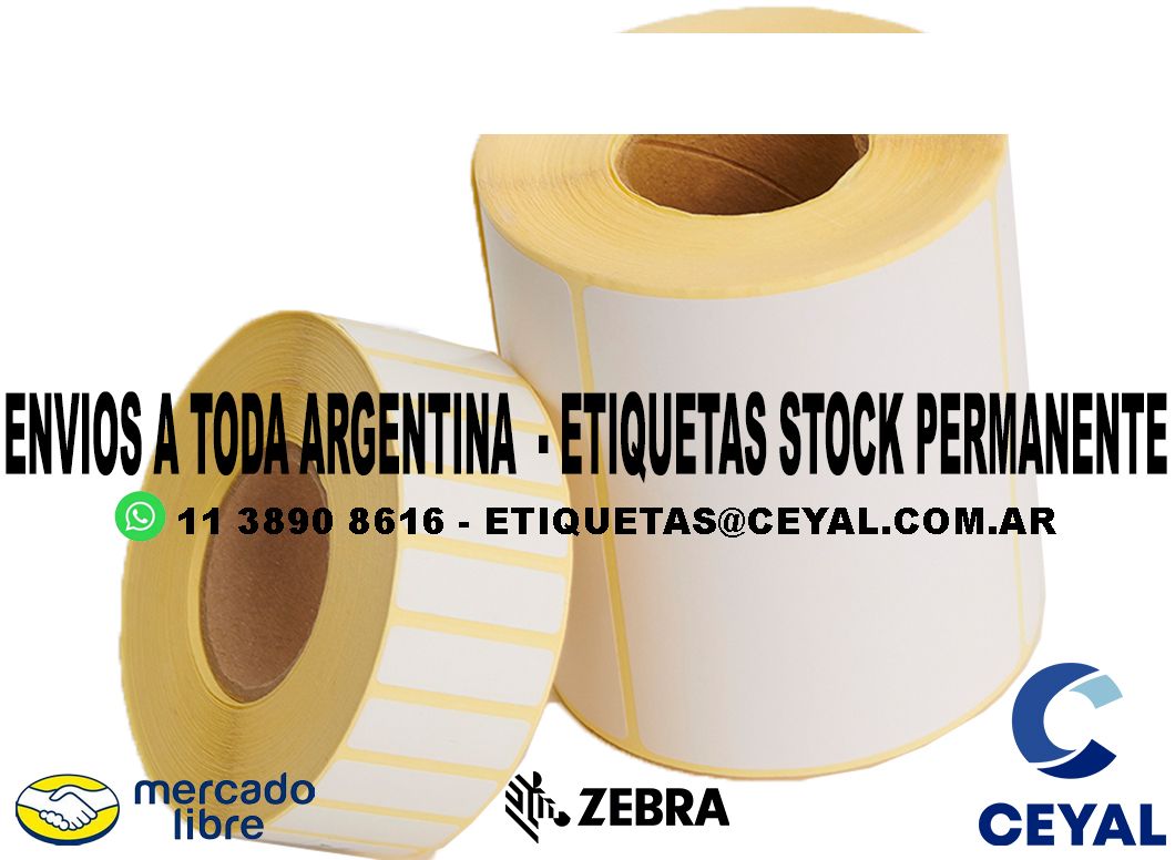 1300 ETIQUETAS RIBBON 60 x 27