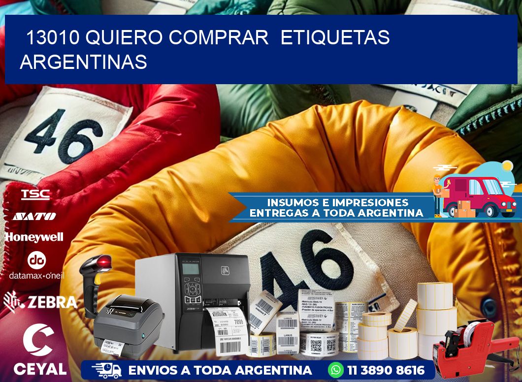 13010 QUIERO COMPRAR ETIQUETAS ARGENTINAS