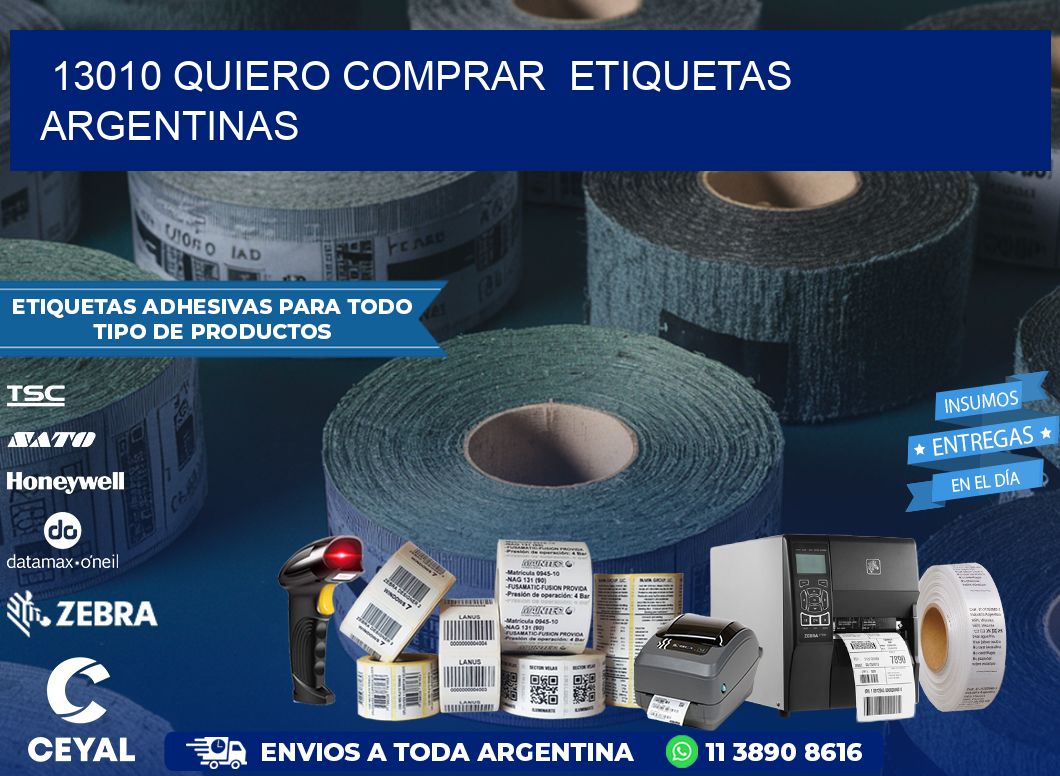 13010 QUIERO COMPRAR ETIQUETAS ARGENTINAS