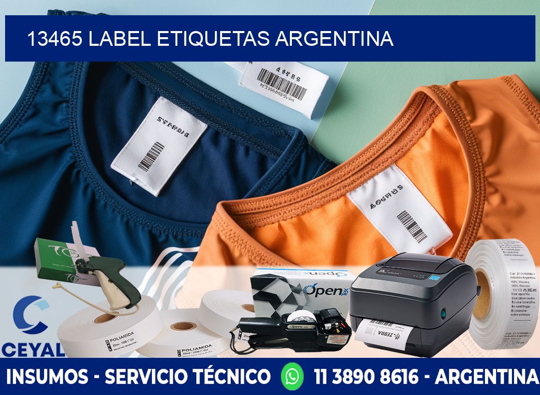 13465 LABEL ETIQUETAS ARGENTINA