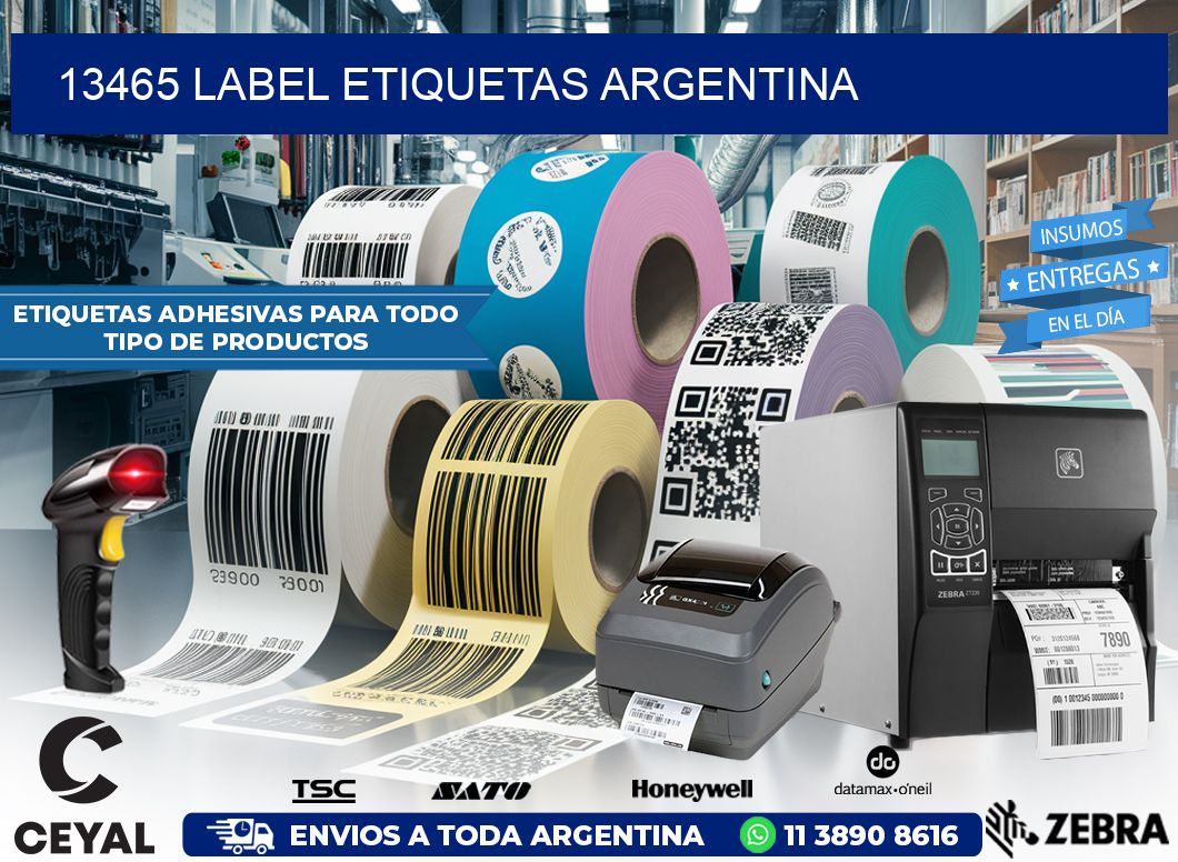 13465 LABEL ETIQUETAS ARGENTINA