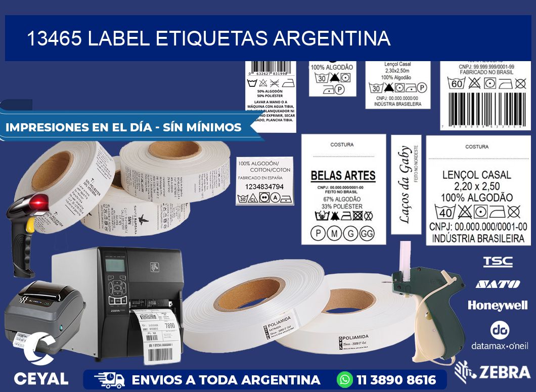 13465 LABEL ETIQUETAS ARGENTINA