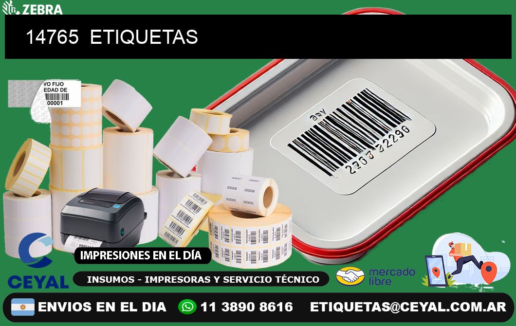 14765 ETIQUETAS