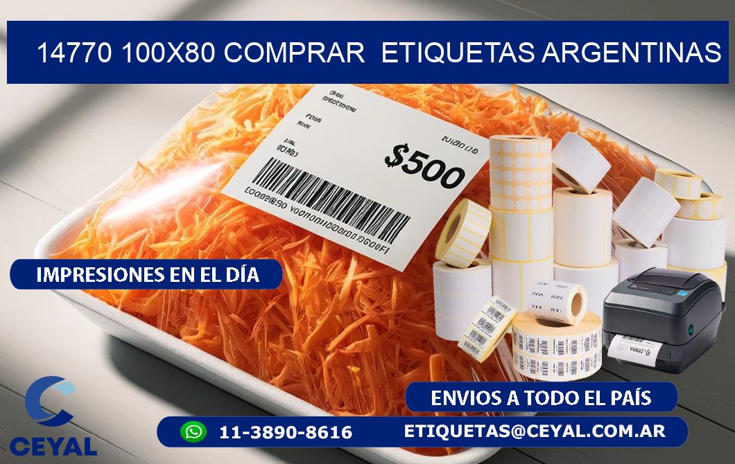 14770 100X80 COMPRAR  ETIQUETAS ARGENTINAS