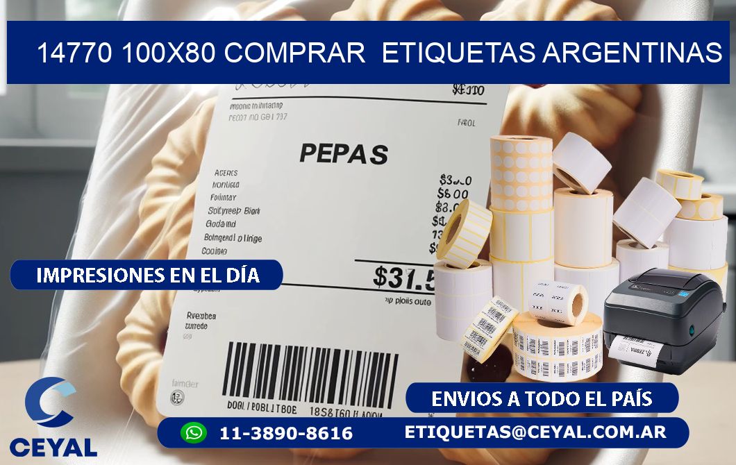 14770 100X80 COMPRAR  ETIQUETAS ARGENTINAS